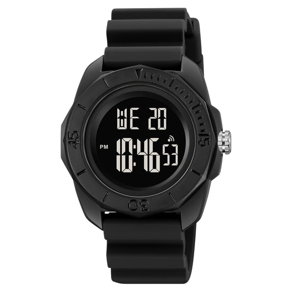 Large Dial Luminous Sports Digital Watch, Multifunction Waterproof Mens Chronograph Wristwatch, Alarm Stopwatch Electronic Timepiece for Outdoor Workout Daily Casual