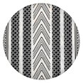 thumbnail image 1 of Large Diameter Bohemian Round Tablecloth, Colorful Floral Print with Elastic Hem, Fits Tables Up to 56 Inches for Parties, 1 of 7