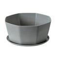 thumbnail image 1 of Large Diameter Flower Pots - Modern Planters with Hole Ideal for African and Decorative Gardening, 1 of 9