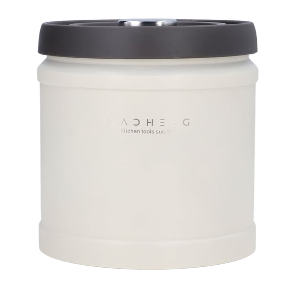 Large Diameter Vacuum Sealed Stainless Steel Coffee Can, 16ML Airtight Container with Good Sealing, Ideal for Home or Cafe, Stackable Design