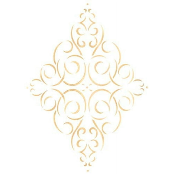 Large Diamond Medallion Wall Stencil SKU #3473 by Designer Stencils