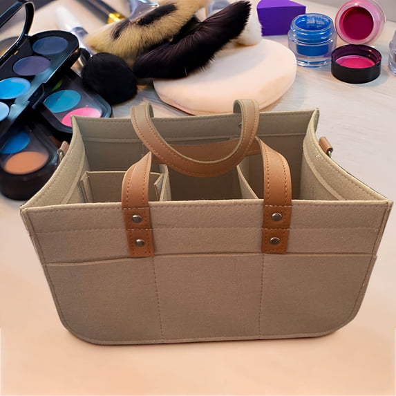Large Diaper Caddy Organizer Bag | Portable Foldable Changing Station with Removable Compartments | Multi-Purpose Tote for Diapers, Wipes, Breast Pump | Car Travel & Home Storage