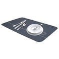 thumbnail image 1 of Large Diatomaceous Stone Dish Drying Mat, Quick Dry Coffee Bar Mat for Kitchen Counter, Dishes, Cups, and Utensils Gray 23.6*15.7 inch, 1 of 7