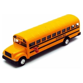 Large Die Cast yellow School Bus toy model with Pull back action 8.5"