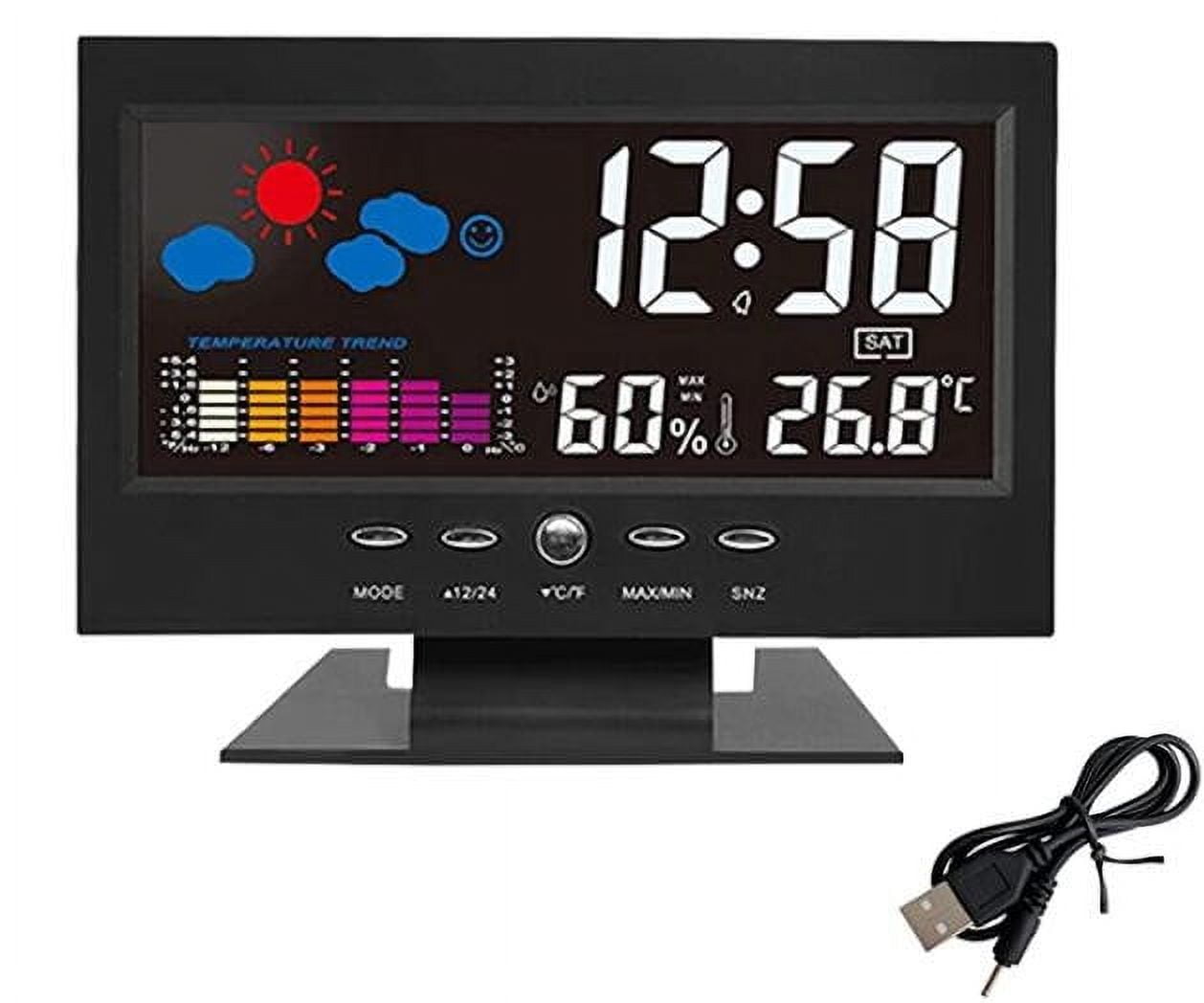 Large Digital Clock Home Gym Decor Battery Wall Clock Digital Led Digital Projection Lcd Display