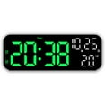 Large Digital Clocks with Date/Temperature Display, Dual Alarms with
