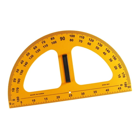Large Digital Math Geometry Ruler Angle Measurement with Handle Measuring Rulers Tool for Whiteboard Teachers Office Chalkboard Drawings , 1 Piece Protractor