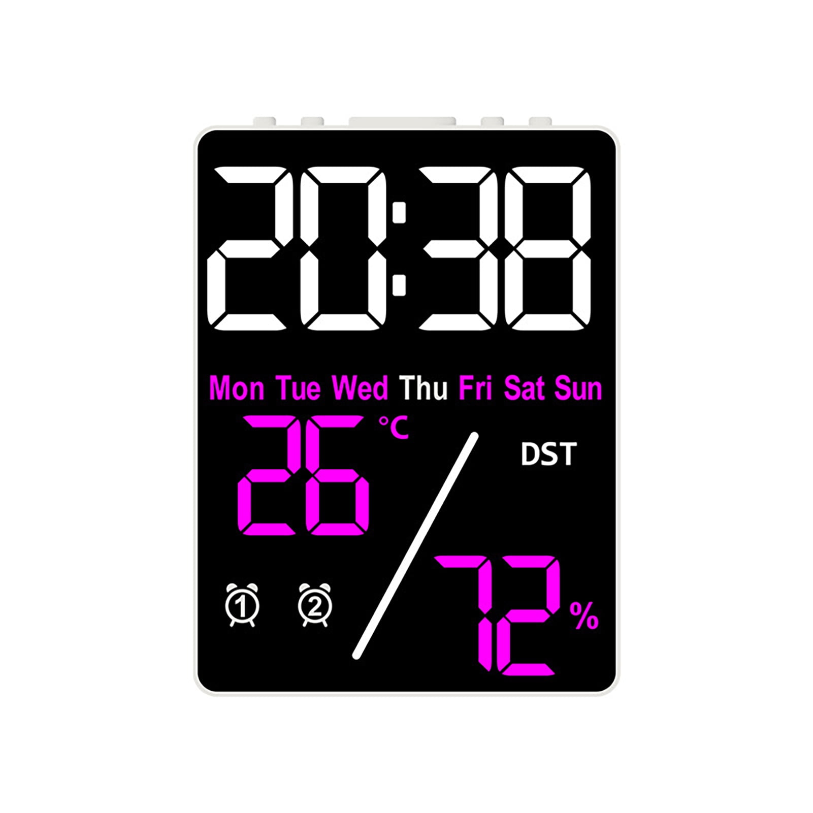 Large Digital Wall Clock Compact Design Portable Battery Powered ...