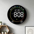 Large Digital Wall Clock,Corded LED Alarm Clocks with Date,Week ...