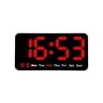 thumbnail image 1 of Large Digital Wall Clock LED Large Display Adjustable Brightness Alarm Clock With Date/Week/Time/Temperature, 1 of 9