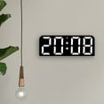 thumbnail image 1 of Large Digital Wall Clock with Temperature and Humidity, Usupdd LED Table Clock 3 Display Modes 12/24H, Electronic Alarm Clock with Date Week Countdown for Bedroom Office, White, 1 of 7