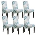 thumbnail image 1 of Large Dining Chair Covers,XL Stretch Printed Chair Protector Universal Removable Washable Anti-Dust Modern Spandex Chair Slipcovers for Kitchen Hotel Wedding-6 Pcs-B, 1 of 9