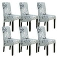thumbnail image 1 of Large Dining Chair Covers,XL Stretch Printed Chair Protector Universal Removable Washable Anti-Dust Modern Spandex Chair Slipcovers for Kitchen Hotel Wedding-6 Pcs-F, 1 of 4
