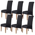 thumbnail image 1 of Large Dining Chair Slipcover,XL Stretch Chair Covers Universal Removable Washable Anti-Dust Spandex Jacquard Chair Protector for Kitchen Banquet Hotel Decoration-6-J, 1 of 8
