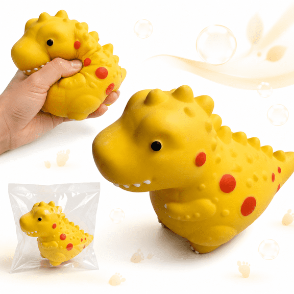 Large Dinosaur Squishy Toy, Soft Slow Rebound Dinosaur Squeeze Toy, Cute Tactile Fidget Toy for Desk Decor, Casual Play and Novelty Gift