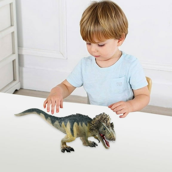 Large Dinosaur Toy, 9" Dinosaur Figures Realistic Rex with Moveable Jaw, Educational Animal Model for Collector, Dinosaur Fanatics, Birthday Gift