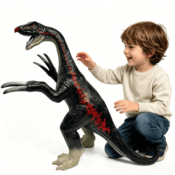 Dinosaur Toys- 29" Therizinosaurus Soft Dinosaur Toys for Kids 3-5, Big Inflatable Dino for Boys Girls, Toddler Party Favors Birthday Gifts