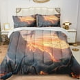thumbnail image 1 of Large Dinosaurs And A River With A Volcano (21) Comforter Sets For Adults Bedroom,Decorative 3 Piece Bedding Comforter Sets With 2 Pillowcase King Size, 1 of 6