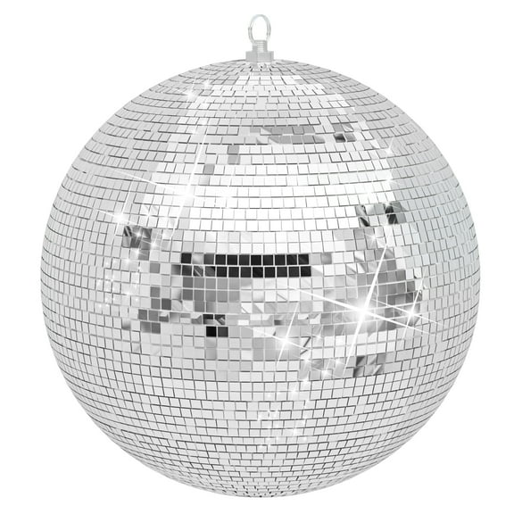 Large Disco Ball, Hanging Disco Ball, Silver Color Disco Ball, Big Disco Ball Wedding Decoration (12/16/20Inch)