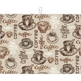 thumbnail image 1 of Large Dish Drying Mat for Kitchen Counter,18"X24" Vintage Coffee Theme Patterns Super Absorbent Reversible Microfiber Dish Drying Mat Dish Drainer Mat Drying Pad for Kitchen Countertop Coffee Bar, 1 of 7