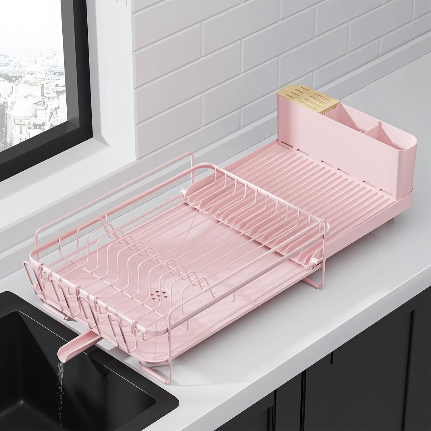 Large Dish Drying Rack - Extendable Dish Rack, Multifunctional Dish ...
