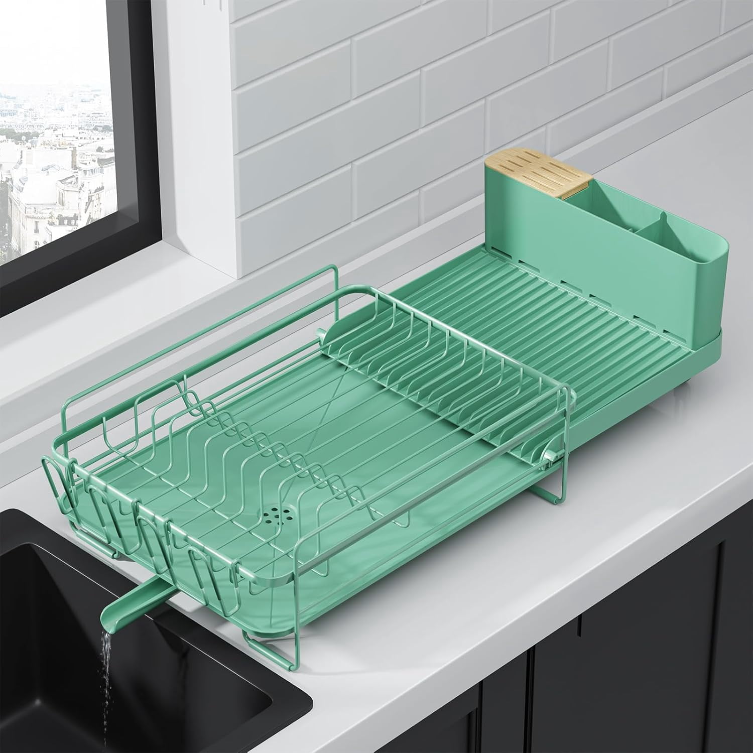 Large Dish Drying Rack - Extendable Dish Rack, Multifunctional Dish ...