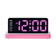 thumbnail image 1 of Large Display Digital Alarm Clock, Multifunctional LED Wall Clock or Desk Clock with Temperature and Date, Adjustable Brightness, USB Powered for Bedroom Living Room Office Store, 1 of 6
