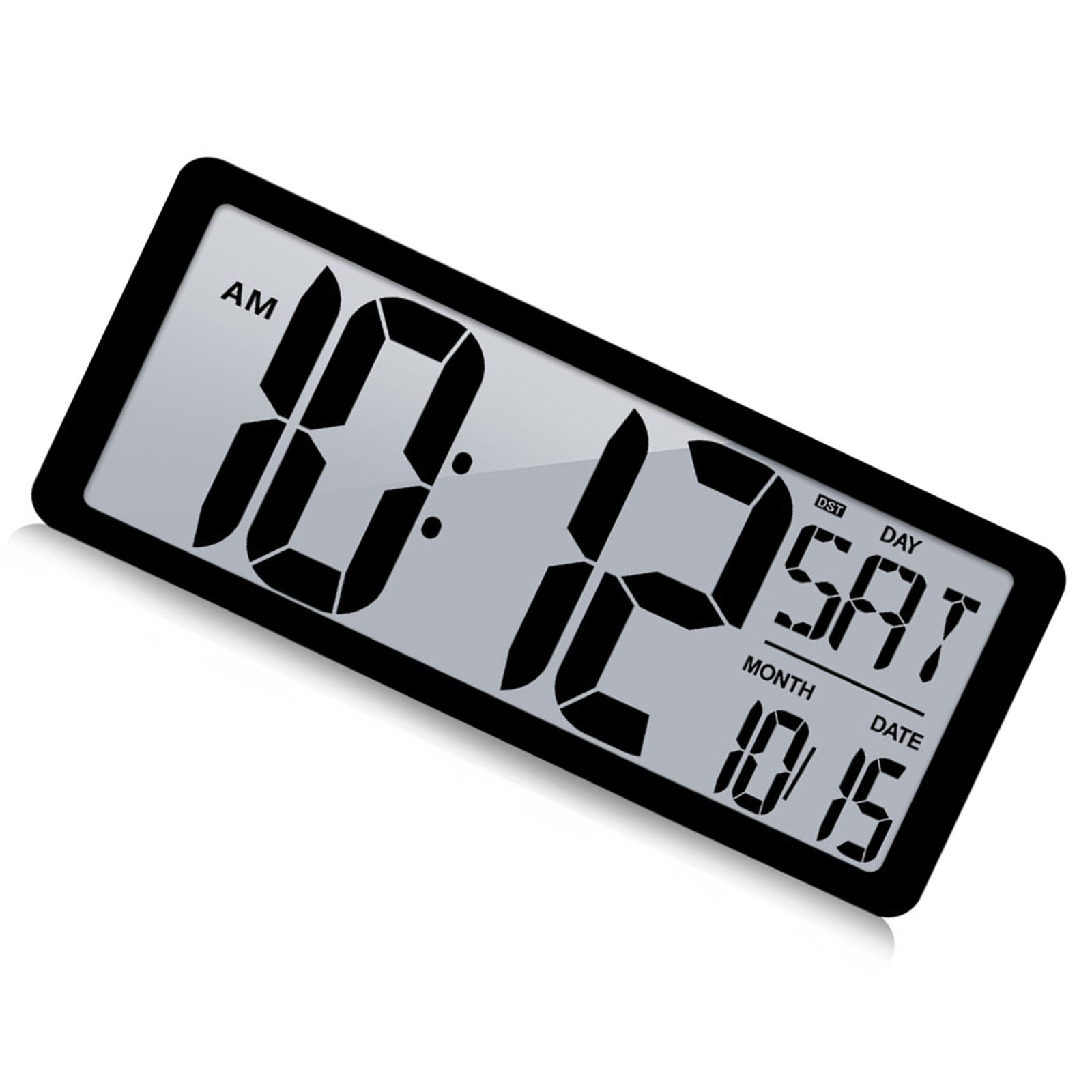 Large Display Digital Wall Clock Includes Temperature And Date Function ...