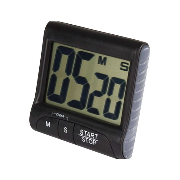 Large Display Kitchen Timer,Portable Digital Timer for Cooking with Alarm,Minimalist Style Exercise Sport Timer,Suitable for Kitchen,Gym,Meetings and Laboratories