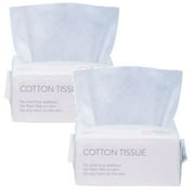 Large Disposable Face Towel, Facial Eye Nail Make up Removing Cotton Tissue, Multipurpose Cotton Towel Tissue for Skin Care, Reusable Cotton Pads, Wet & Dry Use 100/200/300/400/500/600PCS
