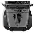 thumbnail image 1 of Large Distressed USA American Flag Hood VINYL decal for Jeep, Truck and others. (BLACK), 1 of 3
