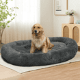 thumbnail image 1 of Large Dog Bed 67x43x8 Inches Dark Gray - Super Soft, Machine Washable & Portable With Handles, Non-Slip Bottom For Safety, 1 of 6