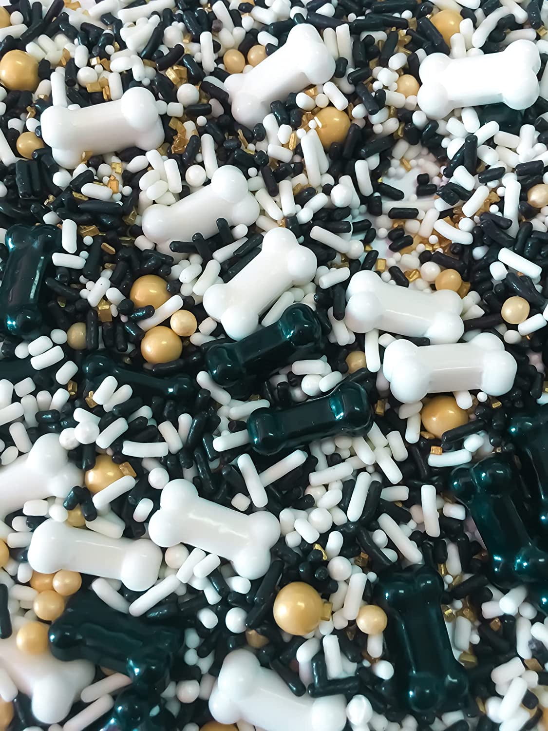 Large Dog Bone Edible Confetti Sprinkles Cake Cookie Cupcake IceCream