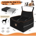 thumbnail image 1 of Large Dog Car  for Back  – Removable Booster & Washable Pet  for Medium & Small Dogs  to 60lbs with Safety Straps, 1 of 6