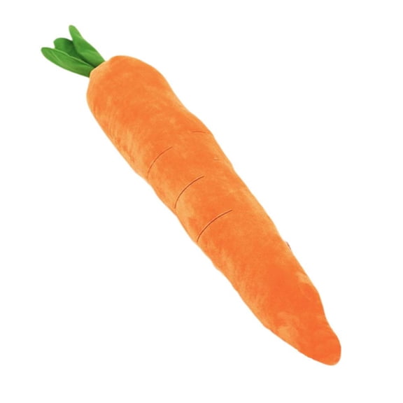 Large Dog Carrot Toy, 29.5 Inch Plush with Squeak and Crinkle, Calming Chew and Tug Toy for Stress Relief, Soft Pillow for Anxious Dogs to Cuddle and Sleep