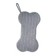 thumbnail image 1 of Large Dog Christmas Stocking, 16.14 Inch Bone Shaped Knit Pet Stocking for Hanging on Fireplace, Festive Xmas Holiday Decorations and Gift for Puppy, Cats and All Pets, Soft Polyester Fabric, 1 of 8