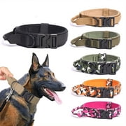 Large Dog Collars, Heavy Duty Dog Collar, Dog CollarwithHandle, Quick Release Buckle, Dog Collar Metal Buckle, Nylon Padded Dog Collar, Dog Training, 2inWidth, Xl Size, Black,