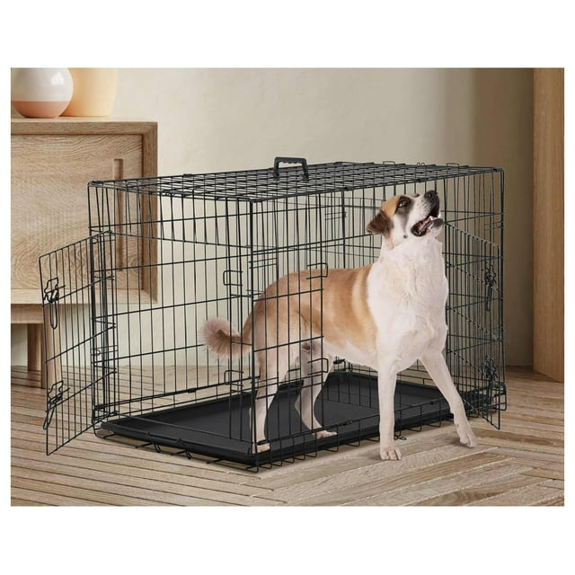 Large Dog Crate Dog Cage, 42 Inch Dog Crates for Large Dogs, Folding