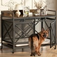 Large Dog Crate Furniture, Wooden Dog Kennel for Dogs,Heavy Duty Dogs