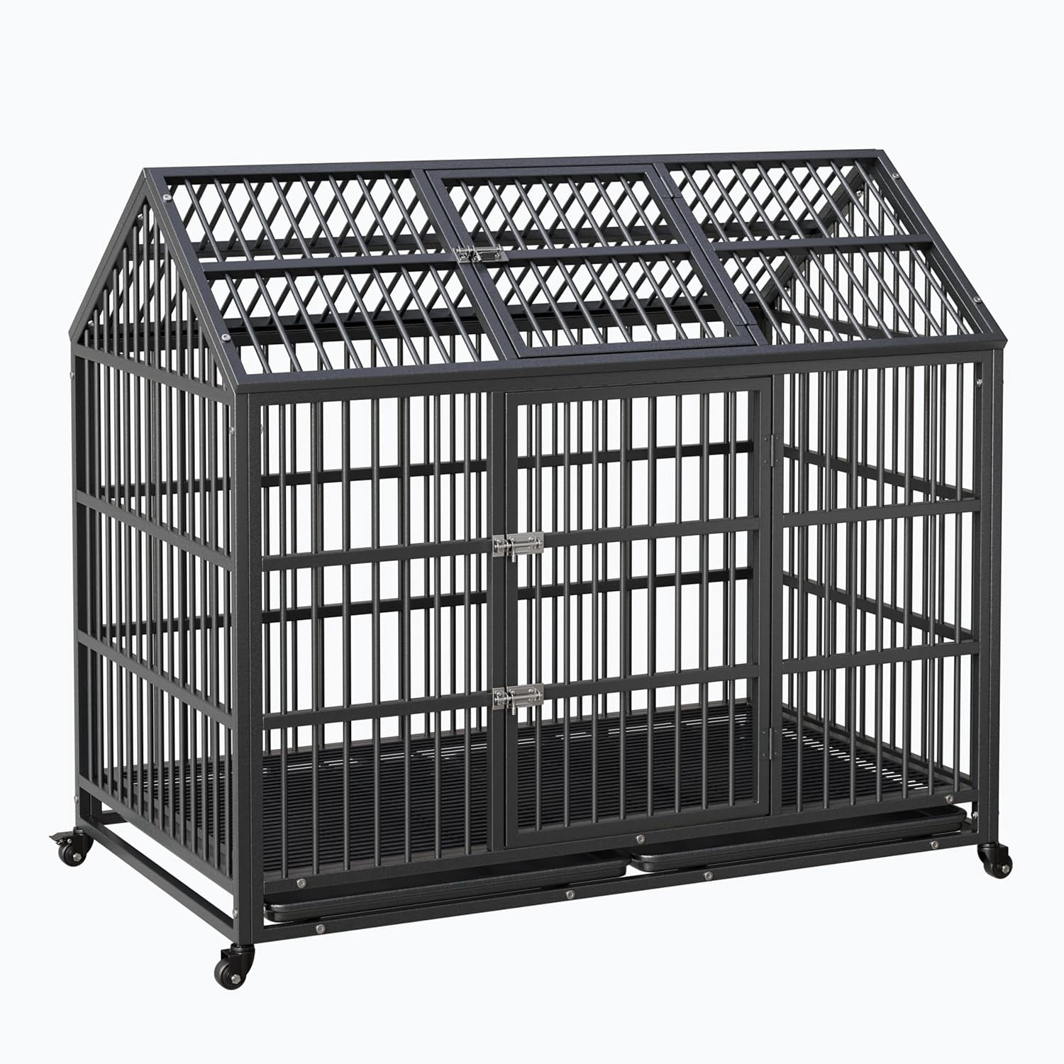 Large Dog Crate,Metal Dog Crate, Dog Kennel, Dog Kennel for Small ...