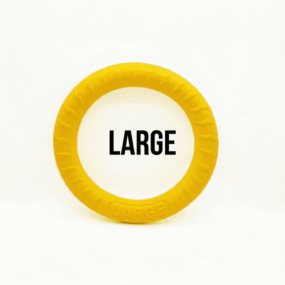 Large Dog Flying Ring Toy, Non-Slip Floating EVA Foam Interactive Fetch Ring, Durable Teeth-Safe Training Toy for Land & Water Play
