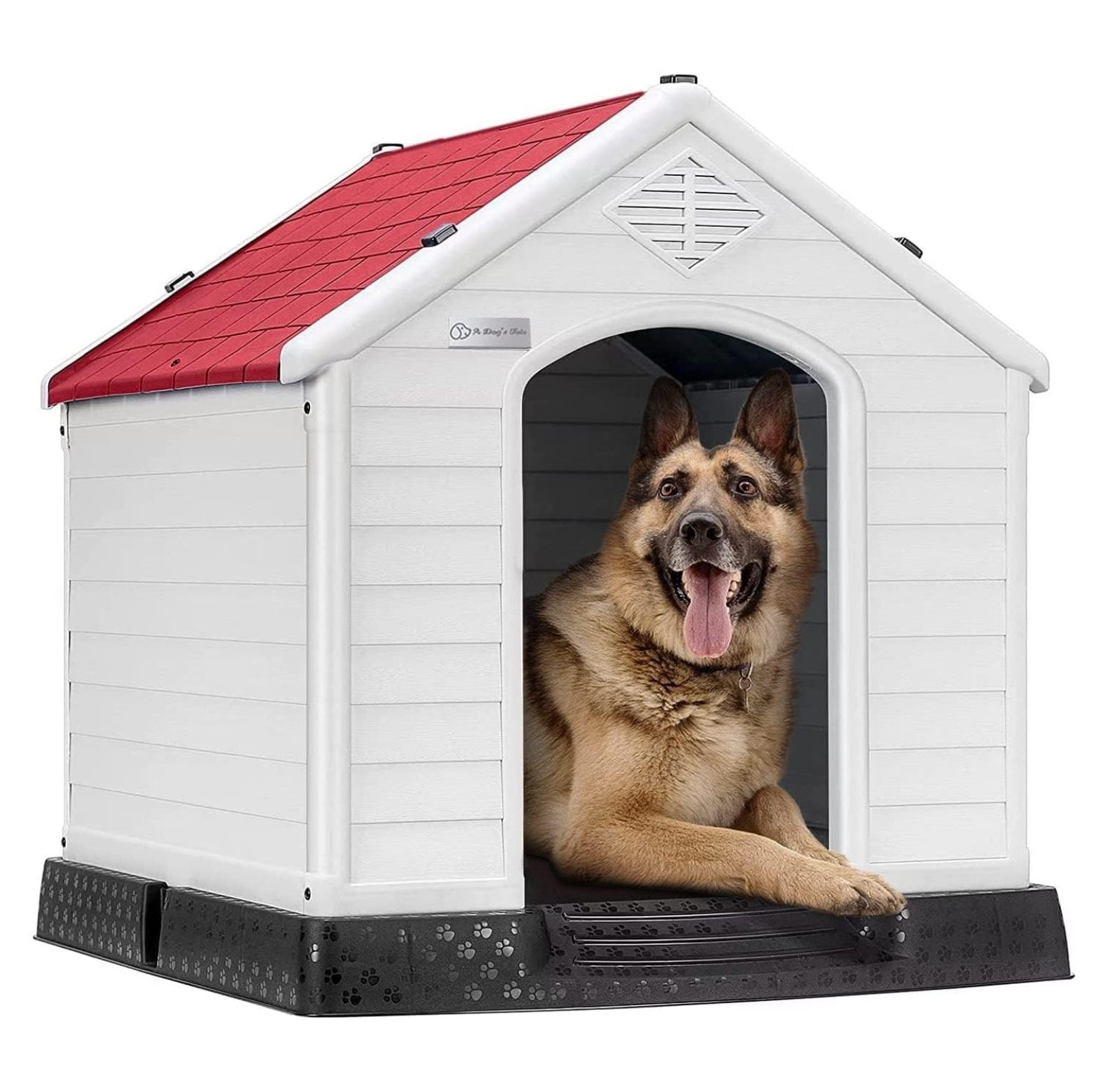 Large Dog House Outdoor Indoor,Insulated Plastic Dog House for Small