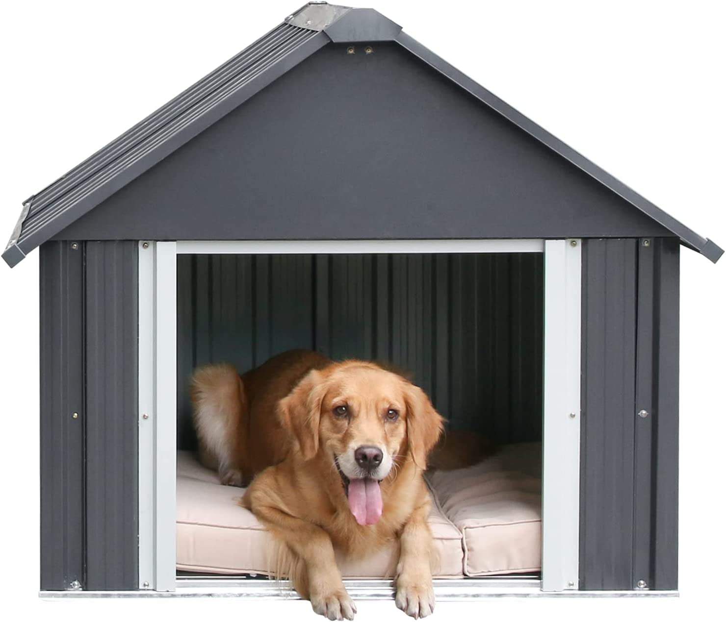 Large Dog House for Dog Outdoor Indoor Waterproof Dog House Kneel Weather & Water Resistant Pet Kennel