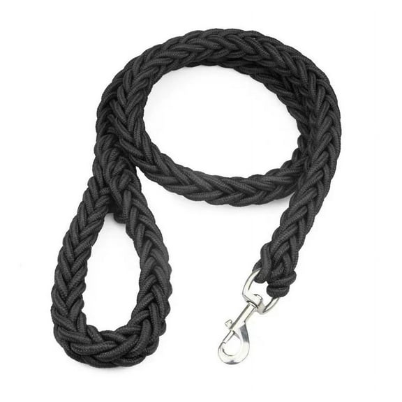 Large Dog Leash Nylon Braided Traction Rope Pet Walking Thick Hand Rope For Bulldog Rottweiler Hound Dogs Accessories