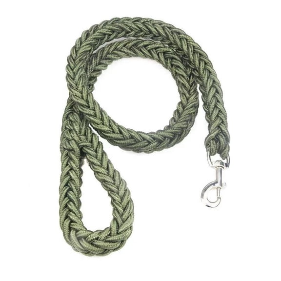 Large Dog Leash Nylon Braided Traction Rope Pet Walking Thick Hand Rope For Bulldog Rottweiler Hound Dogs Accessories