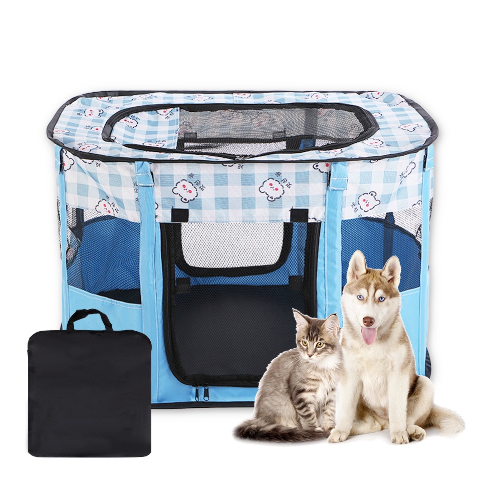 Large Dog Pet Cat Playpen Tent, Portable Pet Playpen Puppy/Cat Mesh