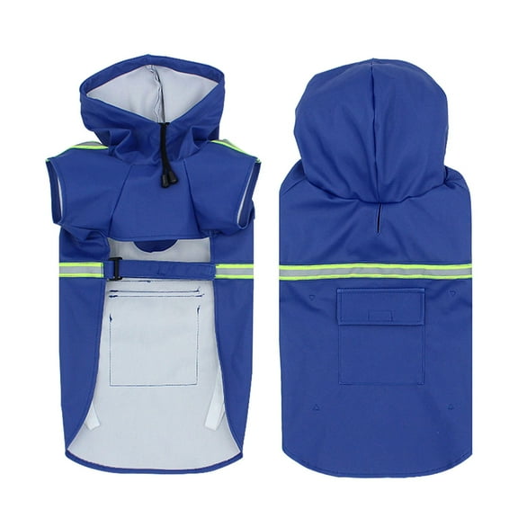 Large Dog Raincoat Corgi Cloak Style Puppy Waterproof Dog Clothes Reflective Pet Windproof Rainproof Hooded Raincoat for Dog