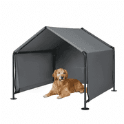 Mashelly Large Outdoor Dog House Tent  Outdoors Sun Rain Canopy Pet House, Waterproof Pet Canopy Shelter Outdoor Kennel for Dogs 47.2" x 47.2" x 39.4"