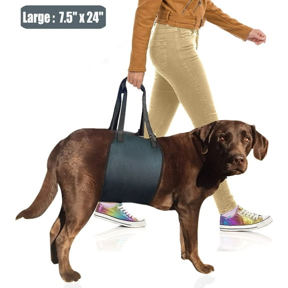 Large Dog Sling, Dog Harness with Handle, Dog Lift Harness for Rear Legs Help Support, Disabled,Joint Injuries,Arthritis,Paralysis Dogs Walk,Dog Lifter ACL Rehabilitation Rehab