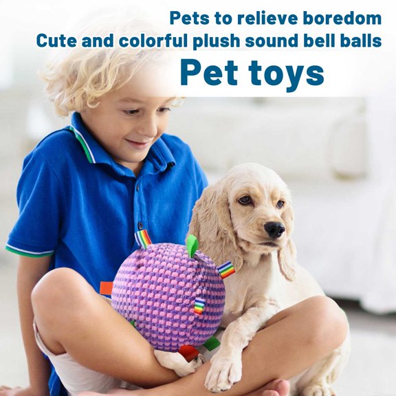 Large Dog Toy Ball For Teeth Cleaning, Interactive Self-Entertainment Plush Pet Chew Toy, Eco-Friendly Pet Chew Ball, Suitable For Boredom Relief And Bonding, Interactive Dog Toy